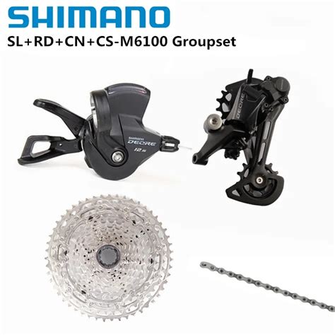 Shimano Deore M6100 1x12s Groupset For Mtb M6100 Shifter Rear Derailleur Anrancee 46t 50t 51t