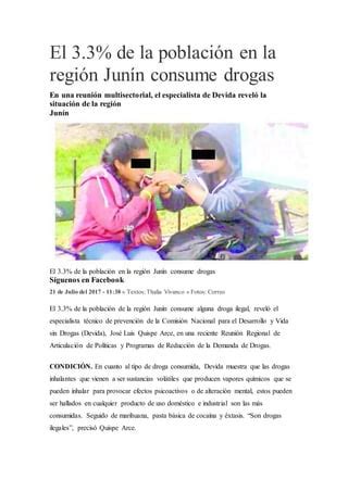 Drogadiccion En Junin PDF