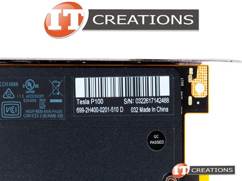 TESLA P100 PCIE 16GB - Refurbished - Nvidia Tesla P100 Pascal GPU ...