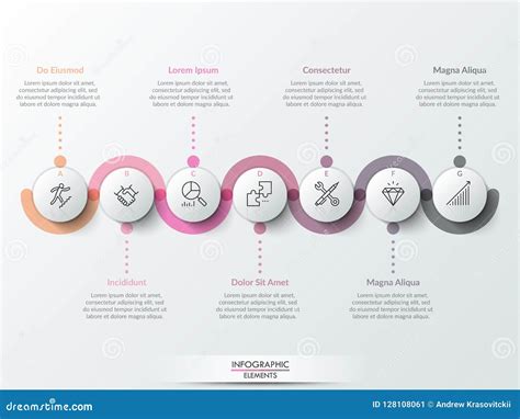 Plantilla Infographic Moderna Del Diseño Ilustración Del Vector