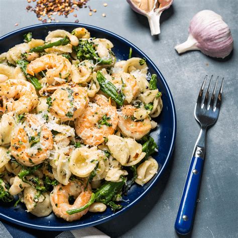 Orecchiette With Shrimp Greens And Beans Blue Runner Foods