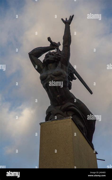 The Monument To The Heroes Of Warsaw Also Known As The Warsaw Nike In