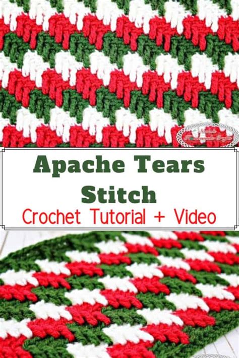 Apache Tears Crochet Stitch FREE Tutorial Nicki S Homemade Crafts