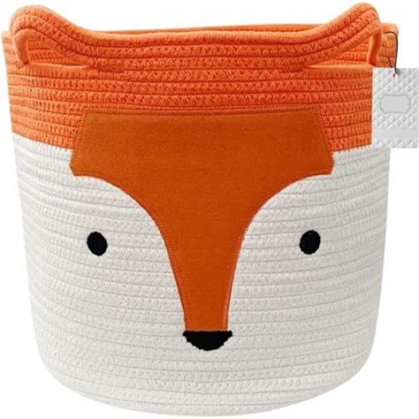 Latern Panier Linge En Corde De Coton Renard Orange Paniers De