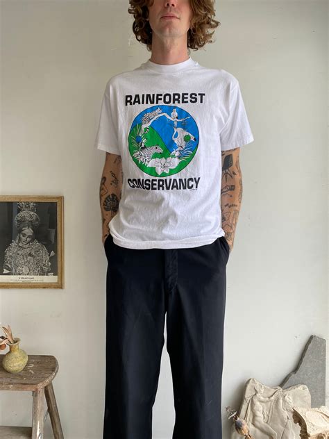 1990s Rainforest Conservancy Tee Ml Handbook