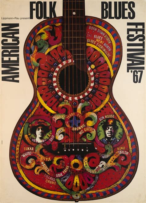 Affiche Ancienne American Folk Blues Festival Galerie 1 2 3