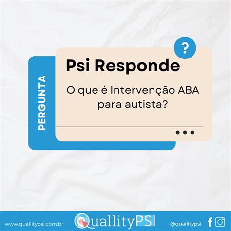 O que é Intervenção ABA para autista