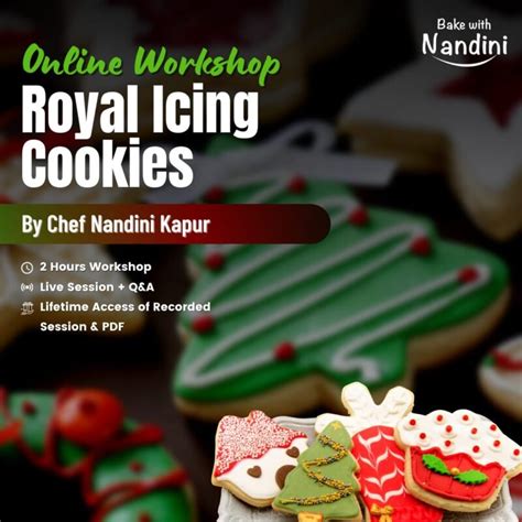 Eggless Royal Icing Cookies Workshop Bake With Nandini