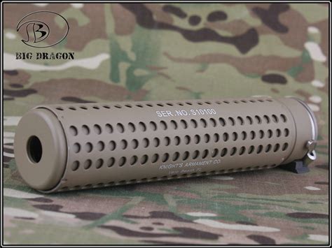 Specwarfare Airsoft Big Dragon KAC Style QD Silencer With QD Flash