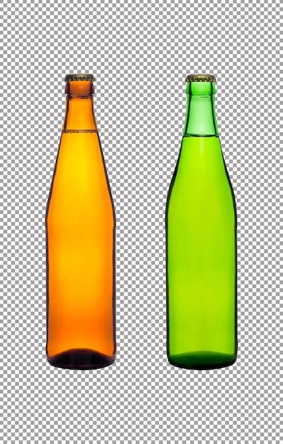 Premium Psd Beer Bottles Isolated On White Background