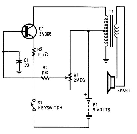 Single Transistor Code Practice Oscillator Under Repository Circuits 51943 Next Gr