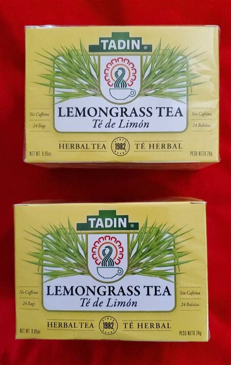 2 Pack Lemongrass Tadin Tea 48 Bags Te De Limon Ebay