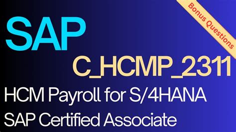 SAP C HCMP 2311 HCM Payroll For S 4HANA Real Exam Dumps