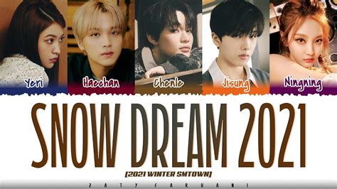 2021 SMTOWN NCT Red Velvet Aespa Snow Dream 2021 Lyrics Color