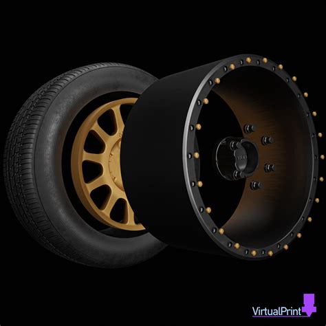 STL file DIECAST METHOD RACE WHEELS MR305 NV WHEEL ASSEMBLY・3D printer