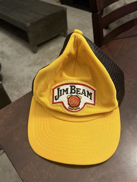 Rare Vintage Jim Beam Whiskey Trucker Hat Snapback Bl Gem