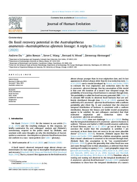 (PDF) Identifying Heterogeneity in Rates of Morphological Evolution: Discrete Character Change ...