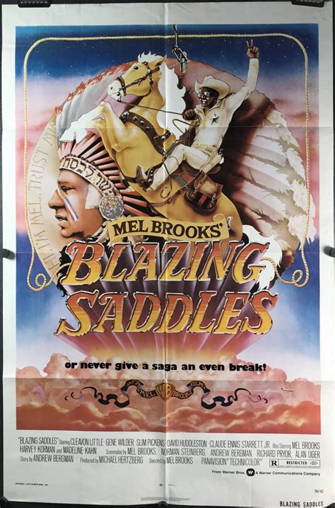 BLAZING SADDLES, Original Western Comedy Vintage Movie Poster For Sale ...