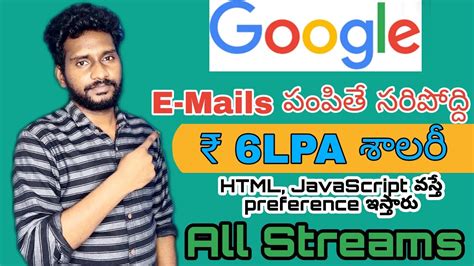 Work From Home Jobs In Telugu Google Recruitment Jobs In