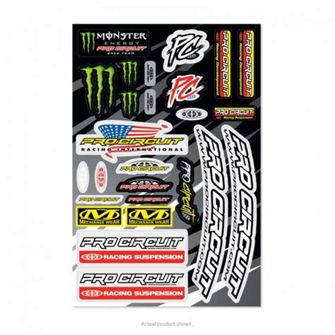 Pro Circuit Monster Energy Aufkleber Set