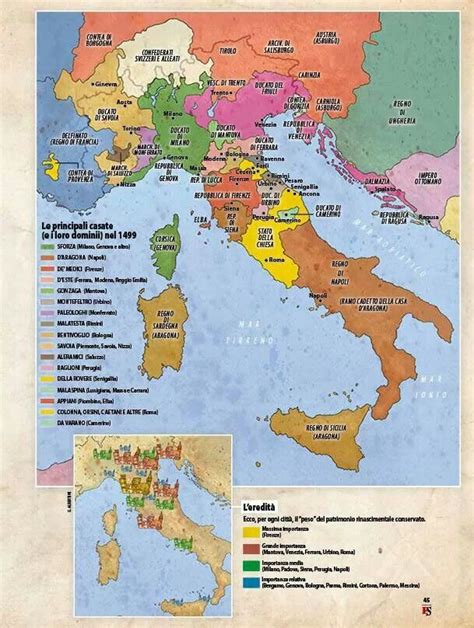 L Italia Nel Rinascimento 1499 Mappe Italia Impero