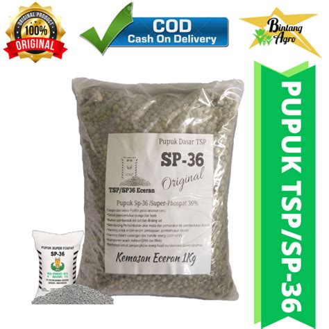 Pupuk Sp 36 Super Pupuk TSP Phospat 36 Berat 1kg Lazada Indonesia