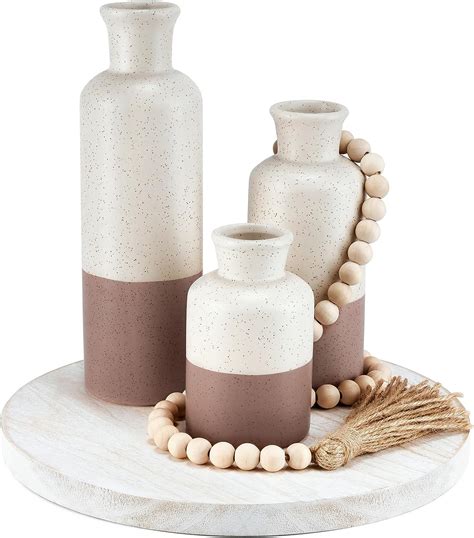 Amazon Simpleart Ceramic Vases Set For Home Decor Pcs Farmhouse