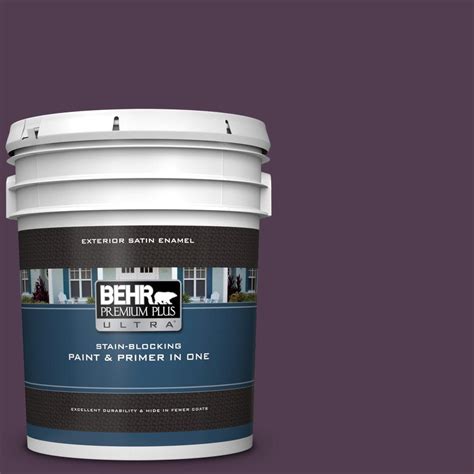 Behr Premium Plus Ultra Gal Ppu Oriental Eggplant Satin Enamel