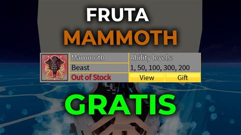 R Pido Nuevo Metodo Para Obtener La Fruta Mamut Gratis Blox Fruits