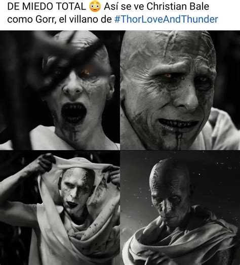 De Miedo Total As Se Ve Christian Bale Como Gorr El Villano De