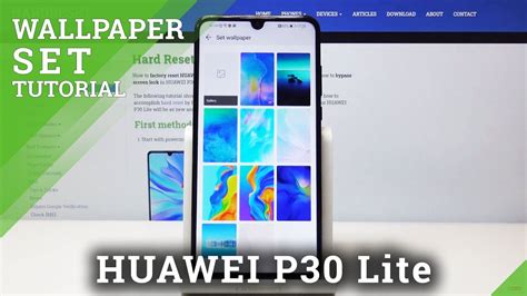 How To Set Up Home Screen And Lock Screen In Huawei P30 Lite Change