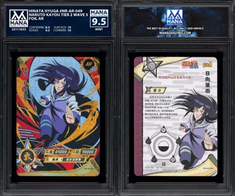 NARUTO KAYOU HINATA Hyuga Nr Ar 049 Foil Ar Mana 9 5 Comme Neuf