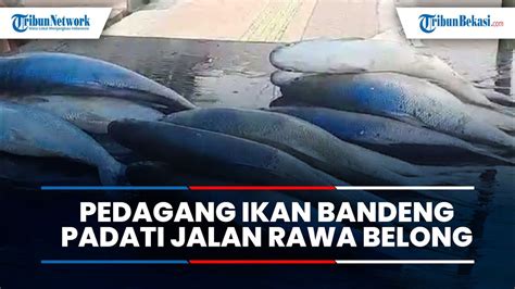 Jelang Imlek Pedagang Ikan Bandeng Musiman Padati Trotoar Sepanjang