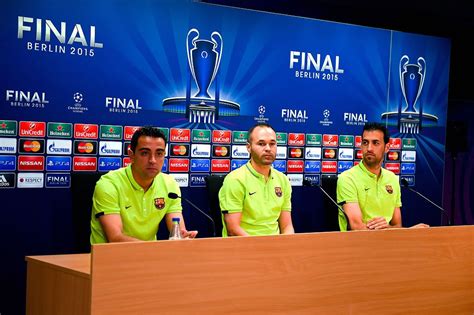 Xavi Hernandez Andres Iniesta And Sergio Busquets Of Fc Barcelona Artofit
