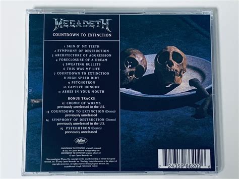 Megadeth Countdown To Extinction Cd Photo Metal Kingdom