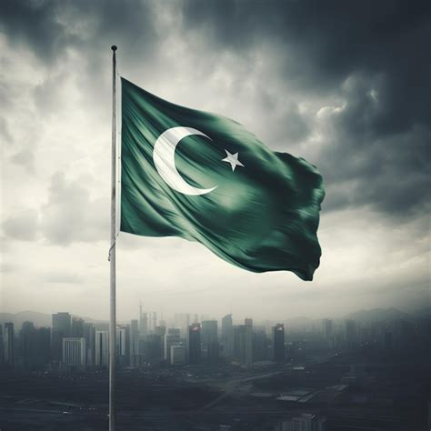 Premium AI Image 14th AUGUST Happy Independence Day Post Pakistani Flag