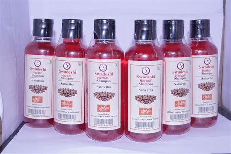 Buy SWADESHI HERBAL KHADI SATRITHA SHAMPOO 210 ML PACK OF 6 Online