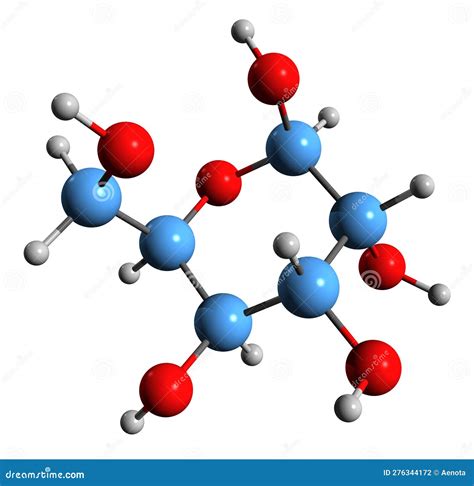 3D Image Of Gulose Skeletal Formula Stock Photo | CartoonDealer.com ...