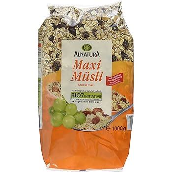 Alnatura Bio Basis Müsli 6er Pack 6 x 750 g Amazon de Lebensmittel