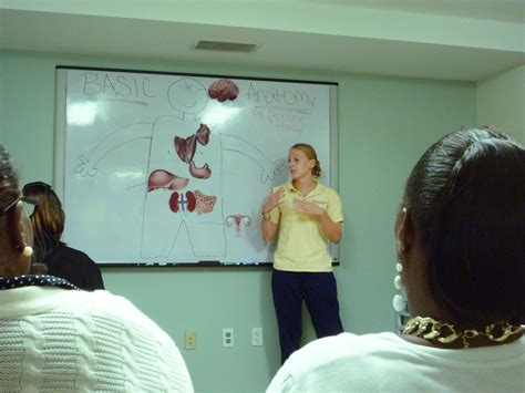 Nursing Students Leading “Your Health” Class - Calvary Women's Services