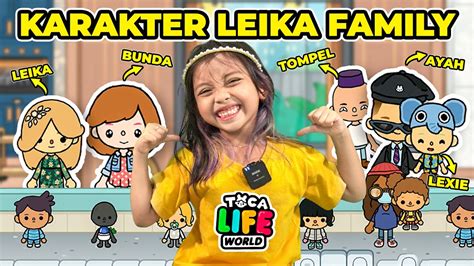 ADA KELUARGA LEIKA DI TOCA BOCA DRAMA PARODI LEIKA BUAT KARAKTER