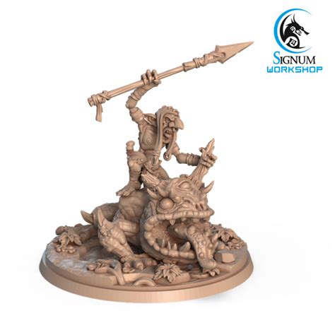 3D Printable Jizlok The Rampant Spear By Signum Workshop