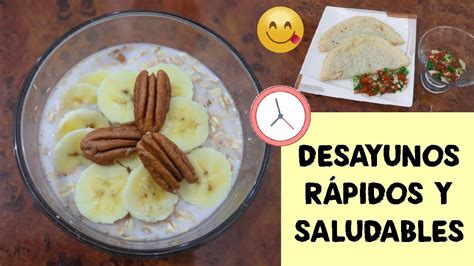 Desayunos Saludables RÁpidos Y FÁciles Youtube