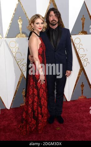 Dave Grohl and wife Jennifer Youngblood arriving at the 88th Academy Awards held at the Dolby ...