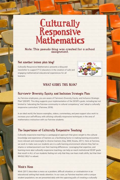 Culturally Responsive Mathematics Artofit