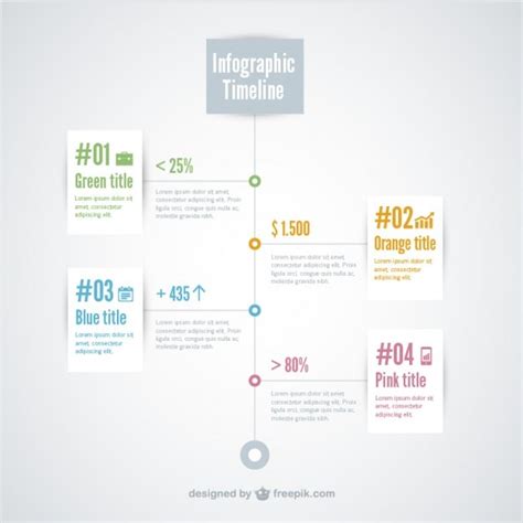 Free Vector | Infographic timeline template