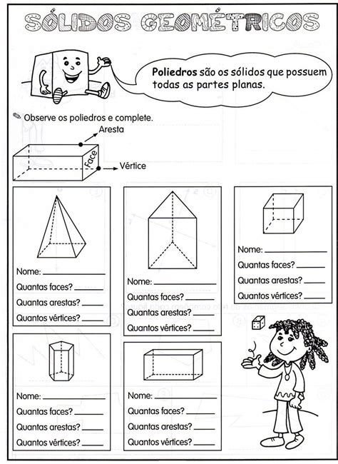 Atividades S Lidos Geom Tricos Atividades Pedag Gicas