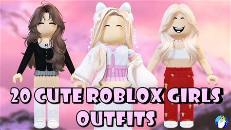 20 Cute Roblox Girls Outfits Youtube