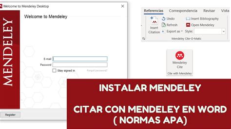 C Mo Instalar Mendeley Con Word Citar Con Mendeley C Mo Usar