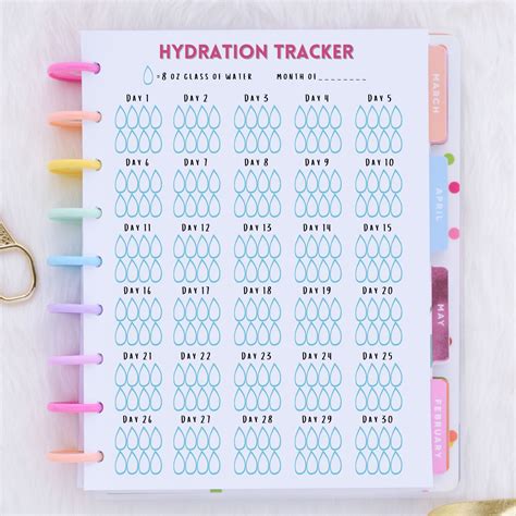 Bullet Journal Water Tracker Inspirations Free Printable Off